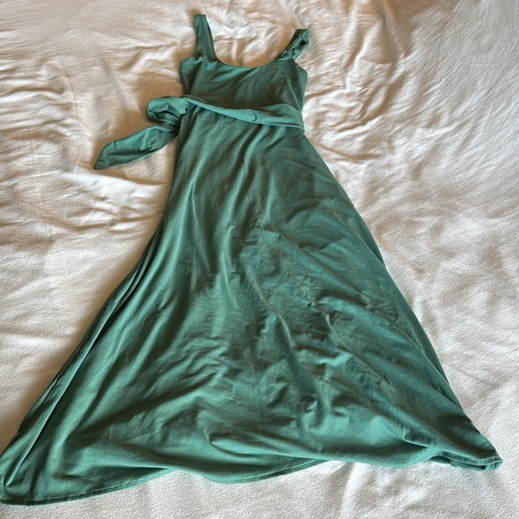 Ardene teal midi wrap dress - Picture 6 of 7